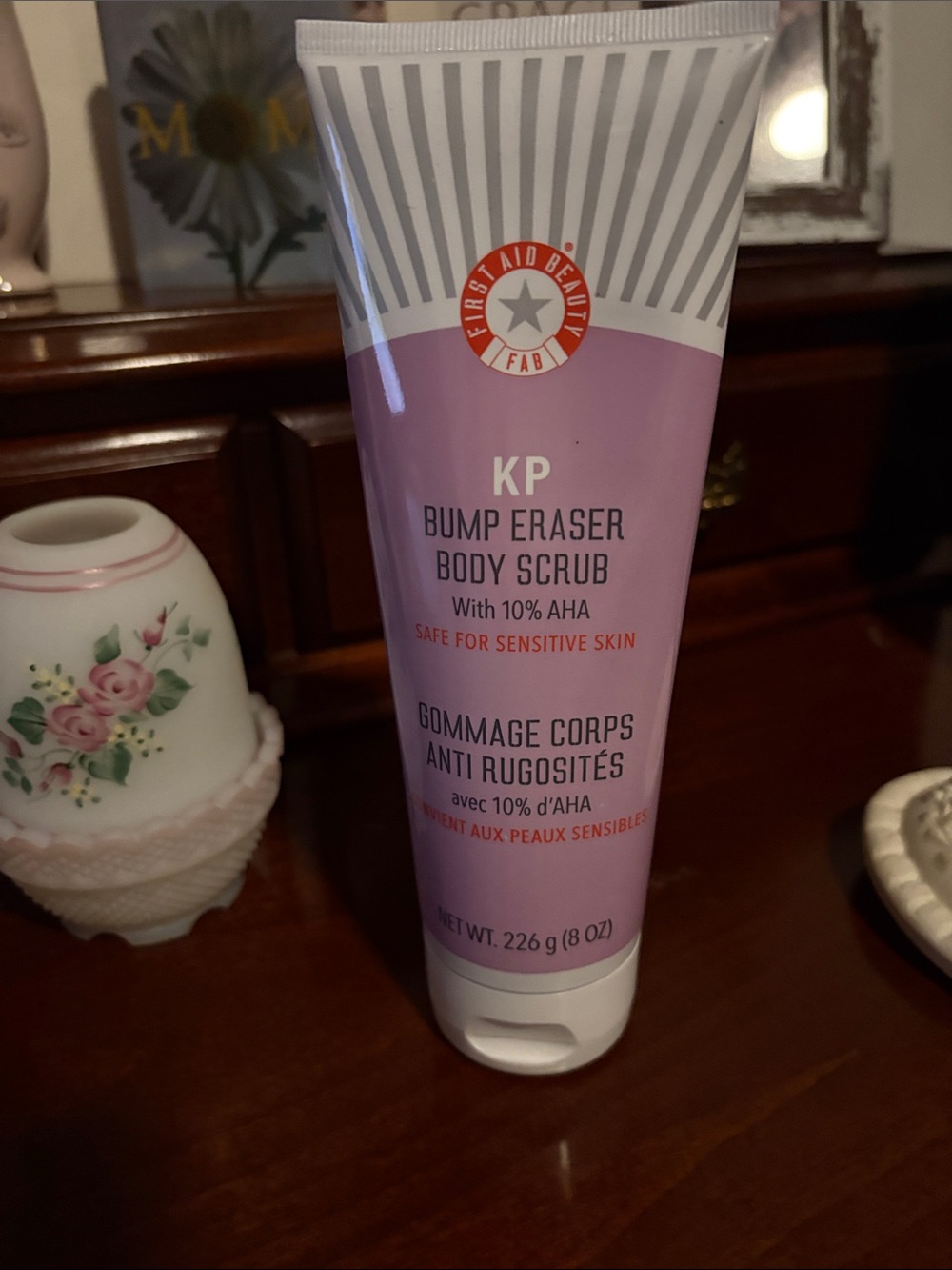 First Aid Beauty KP Bump Eraser Body Scrub - Lavender Pink Tube